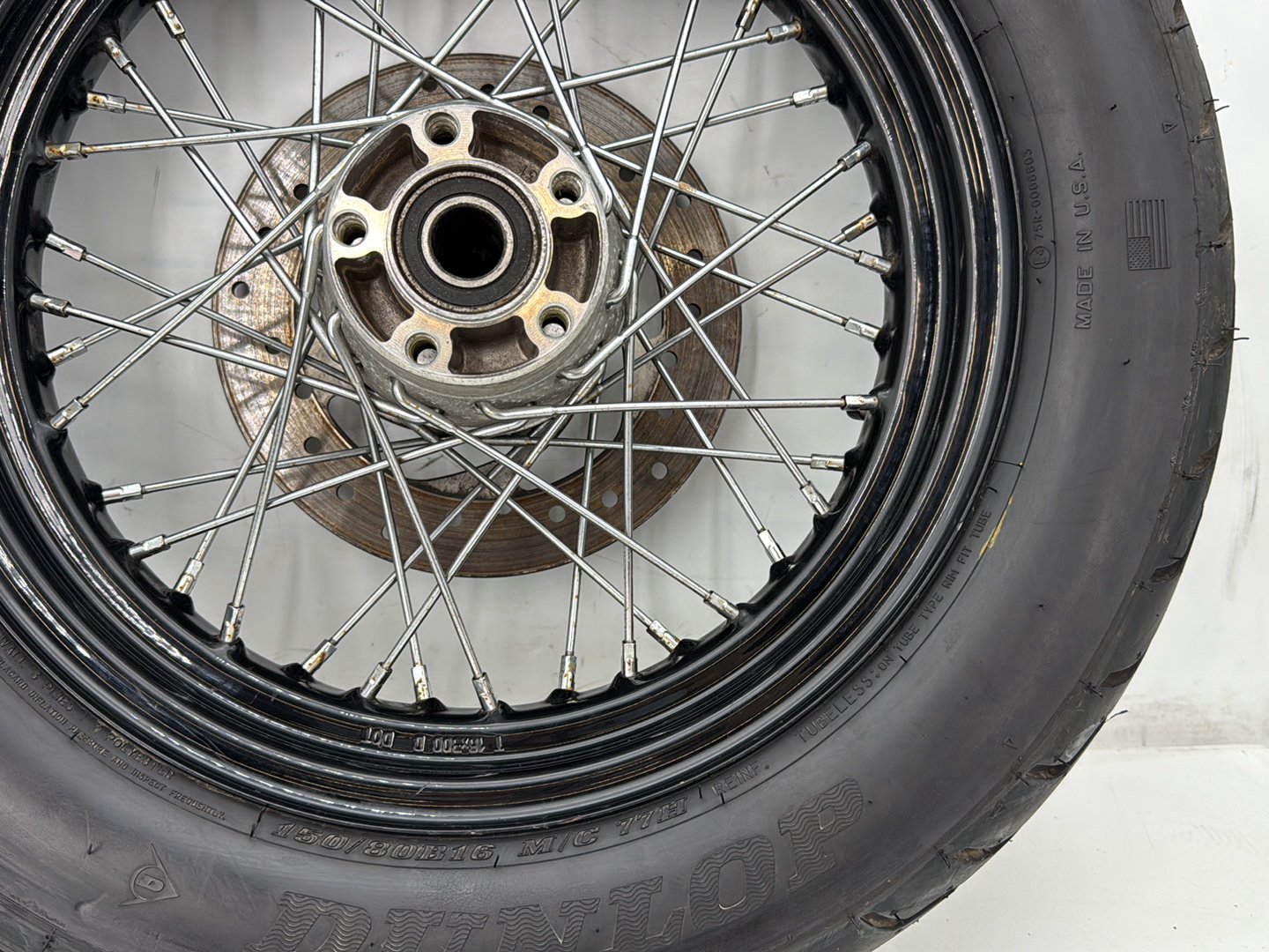 2013 Harley Forty-Eight Sportster 1200X OEM Rear Wheel Rim Tire Spoked