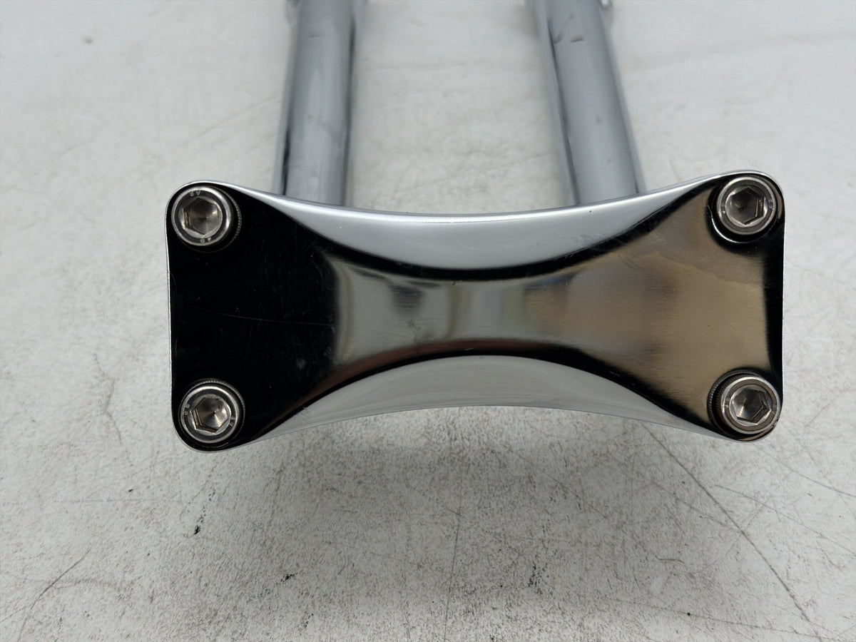 2011 Harley Electra Touring Police Front Upper Handlebar Riser Top Clamp Chrome