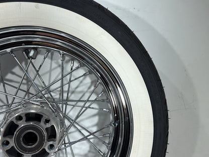 2008 Harley Softail Deluxe FLSTN OEM Front Rear Wheel Rim Tire Spoked