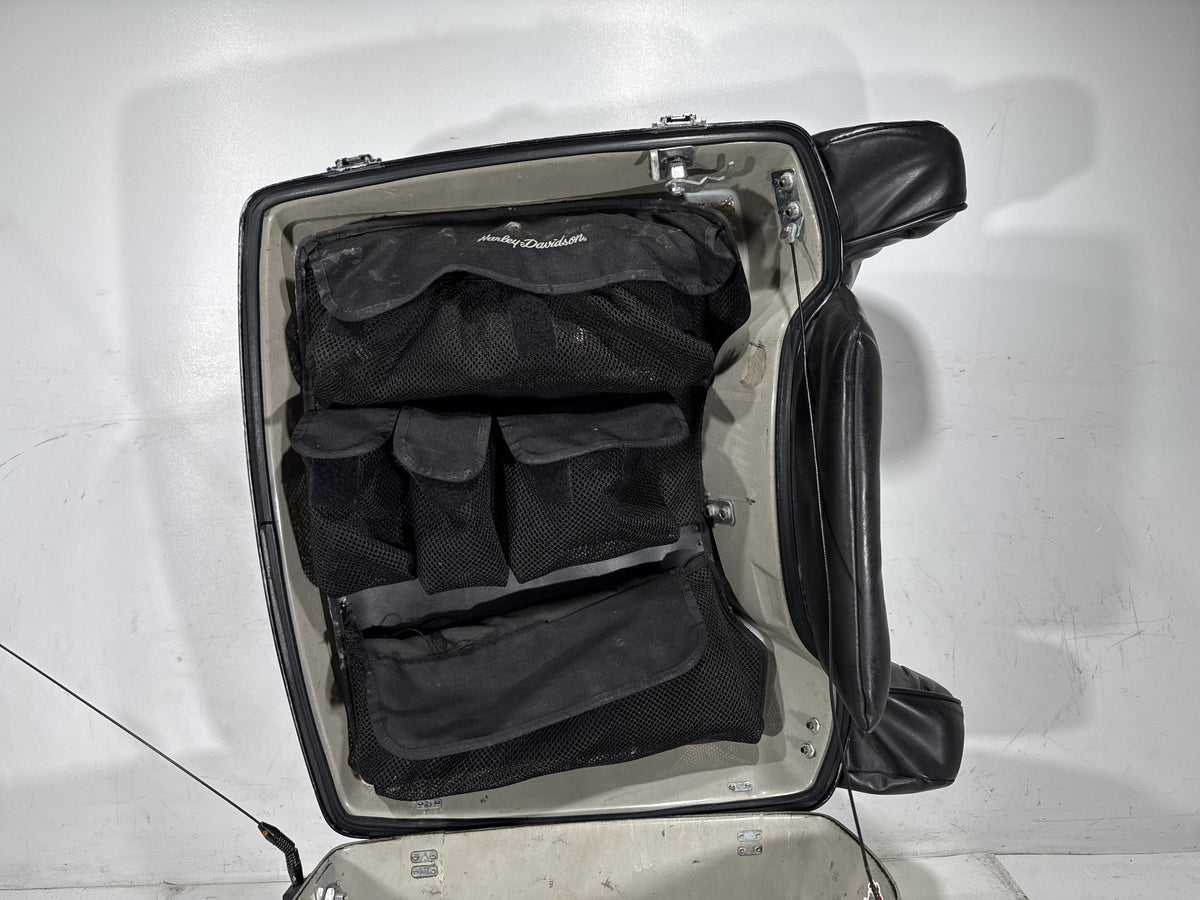 02 Harley Electra Glide Touring Classic OEM Pass Backrest Tour Pak Luggage NOKey