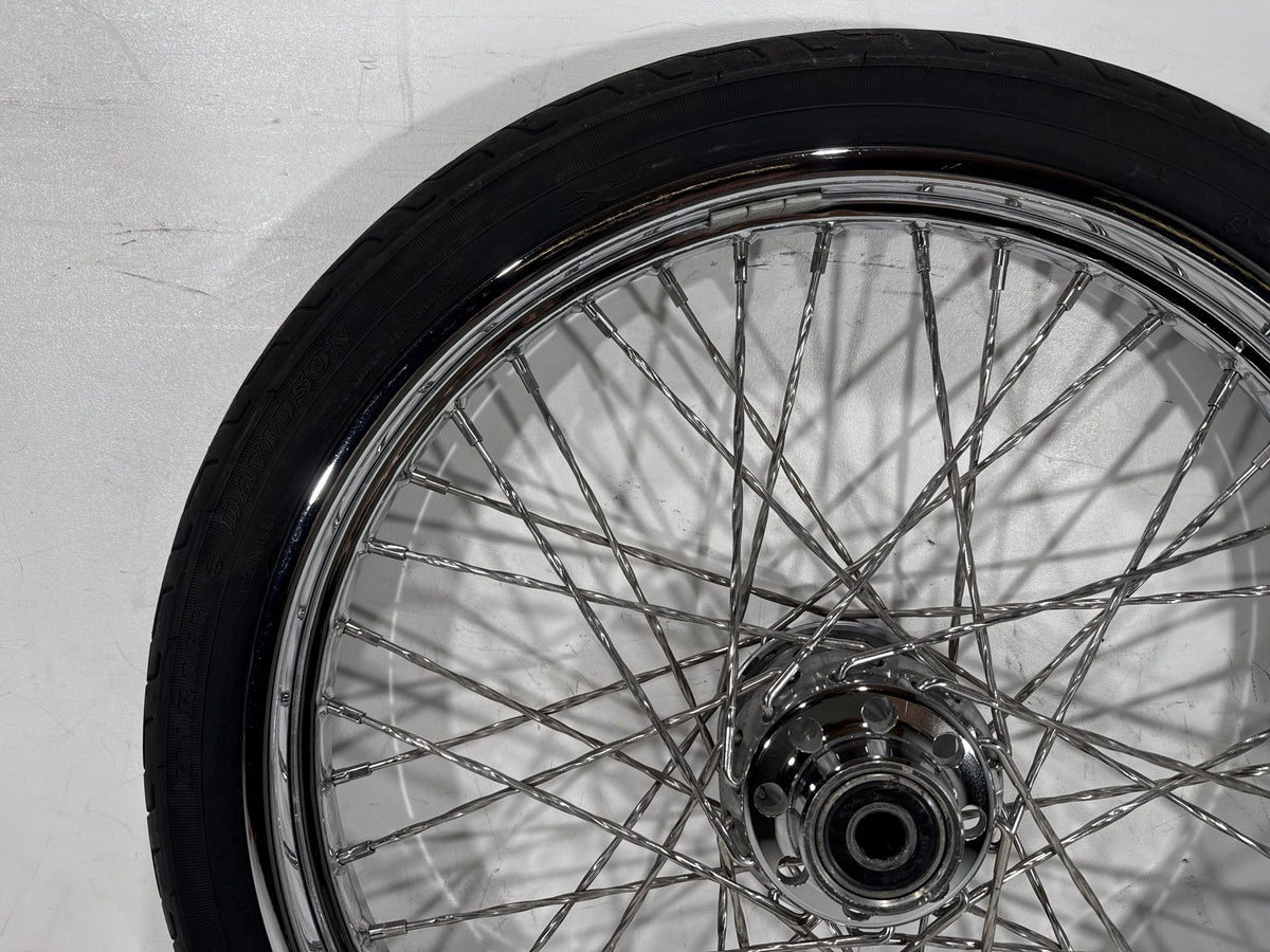 2003 Harley Softail Deuce FXSTDI OEM Front Wheel Rim Tire Spoked 90/80-21 21"