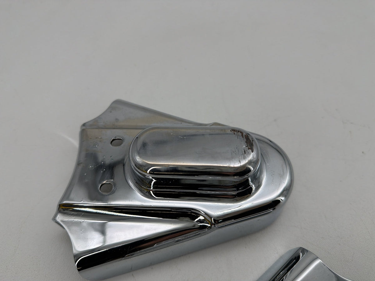 1994 Harley Softail Custom FXSTC Trim Rear Wheel Axle Nut Covers Caps Kuryakyn