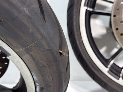 2014 Harley Street Glide Touring FLHXS OEM Front & Rear Wheel Rim Tire