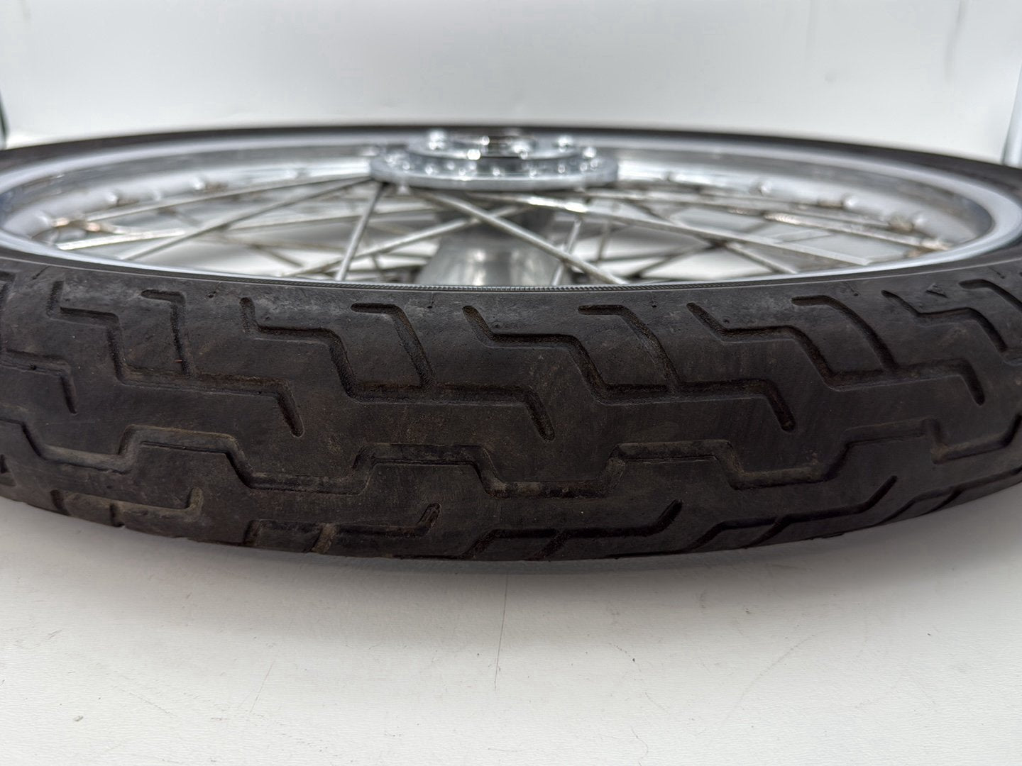 1993 Harley Sportster XLH883H Hugger 883 OEM Front Wheel Rim Tire Spoked