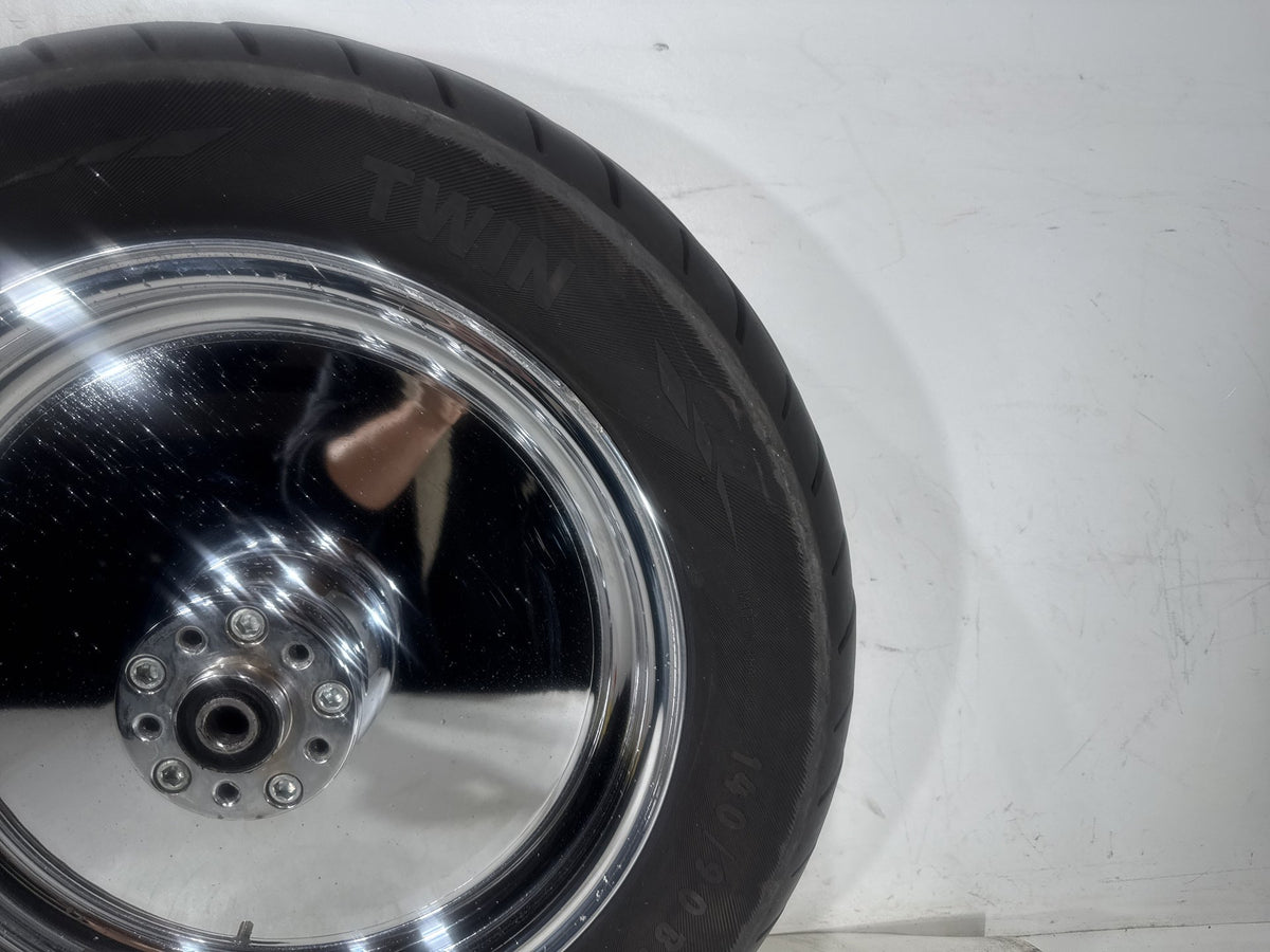 94 Harley Softail Custom FXSTC OEM Rear Wheel Rim Tire 140/90B16 77H 16" Chrome