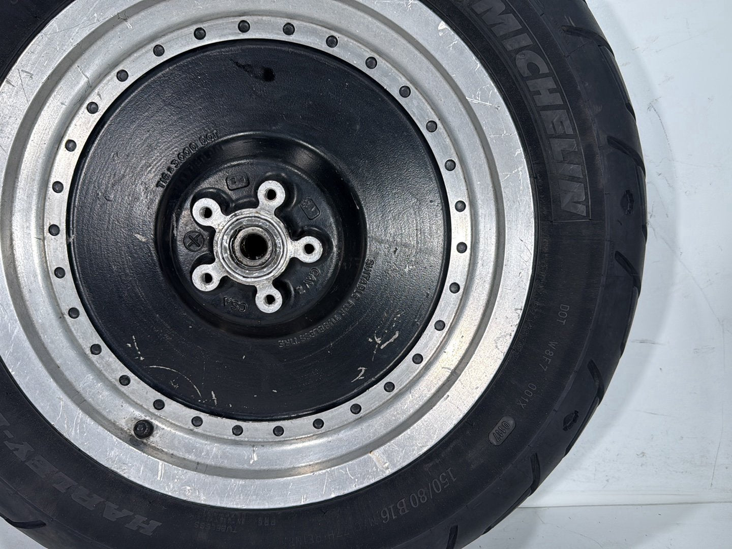 2000 Harley Dyna FXDWG Wide Glide OEM Rear Wheel Rim Tire