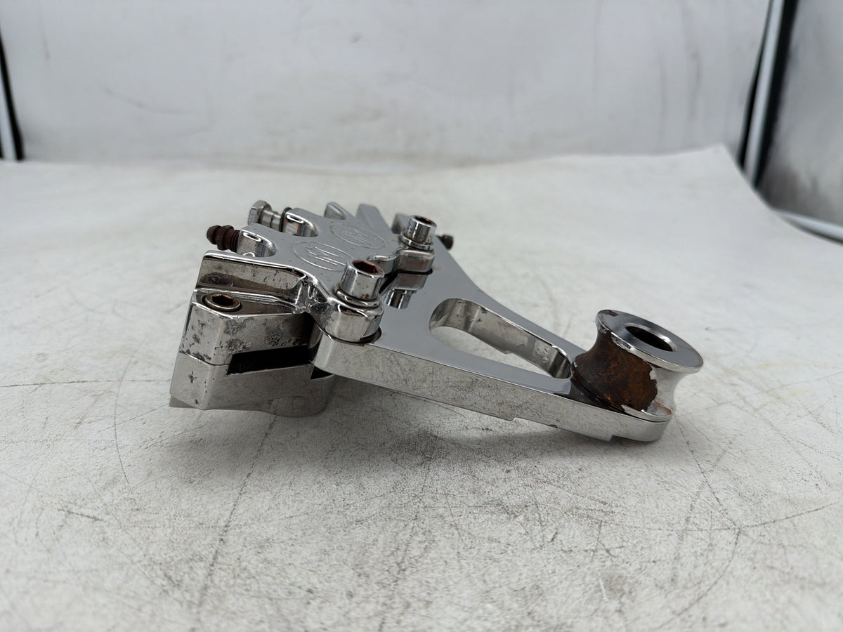 2002 Harley Dyna Wide Glide Rear Back Brake Caliper Bracket performance Peeling