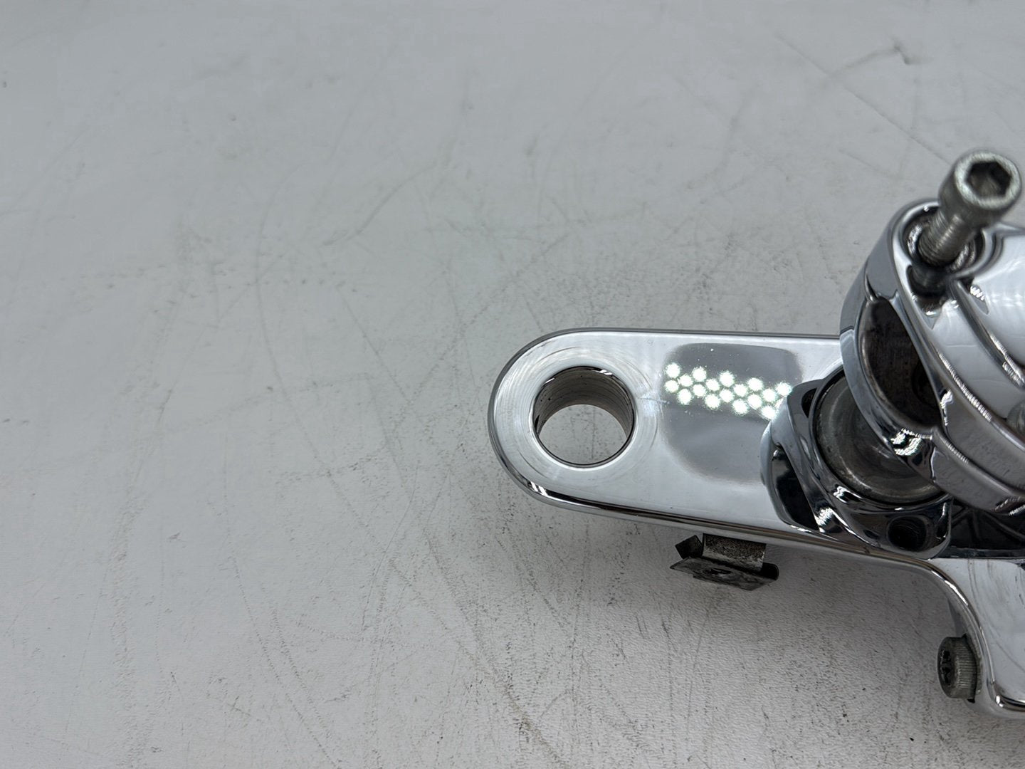 1997 Harley Softail Fat Boy FLSTF OEM Front Handlebar Riser Top Clamp Chrome