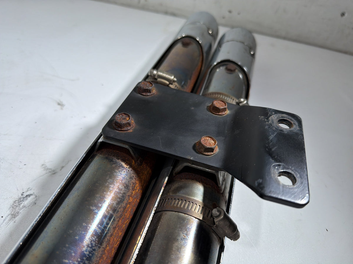 2006 Harley Softail Deuce FXSTDI OEM Exhaust Header Pipes Vance & Hines