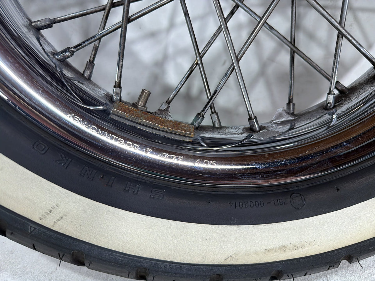 2004 Harley Electra Glide CVO Screamin OEM Front Rear Wheel Rim Tire Spoked 16"
