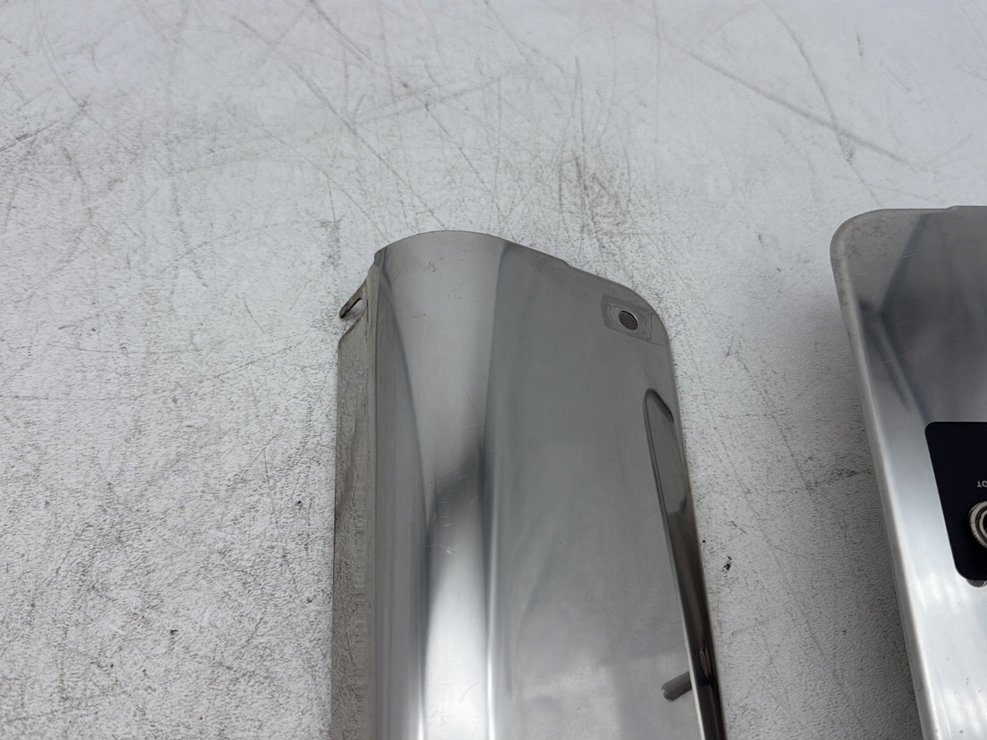 2013 Harley Heritage Softail Classic FLSTC OEM Front Left Right Fork Tube Slider Guard Covers