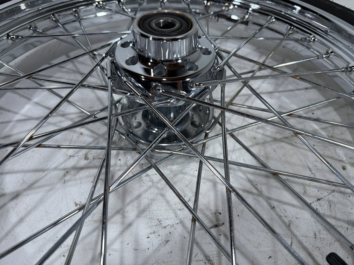 2006 Harley Softail Deuce FXSTDI OEM Front Wheel Rim Tire Spoked 90/80-21 21"