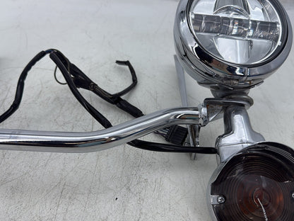 2000 Harley Softail FLSTC Heritage Classic OEM Front Turn Signal Indicators Aux Light Bar