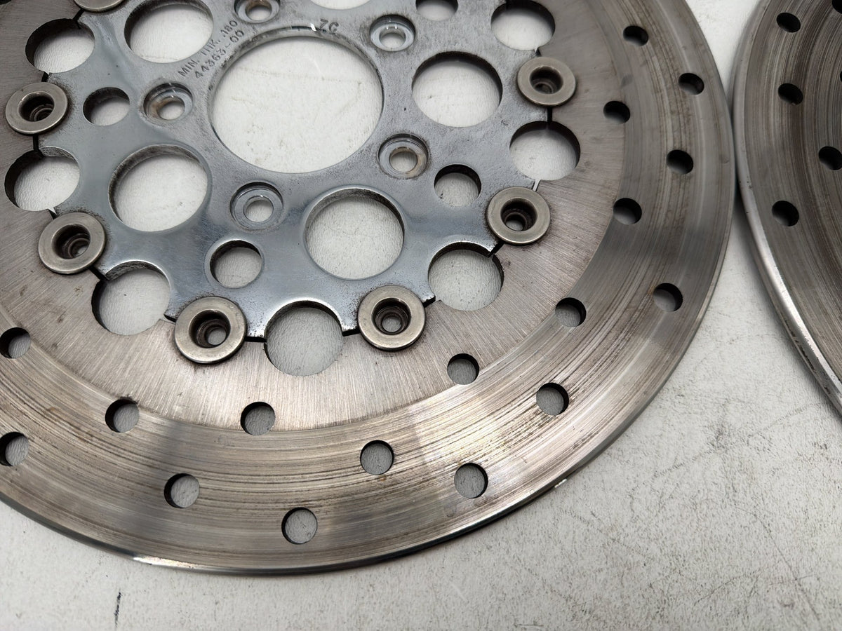 2007 Harley Electra Glide Touring CVO Eagle OEM Front Brake Rotors Disc Pair