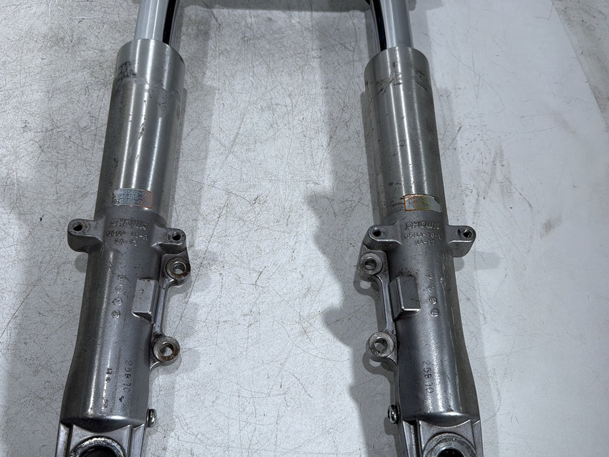 10 Harley Electra Glide Touring Front Triple Tree Set & LH RH Fork Legs Sliders
