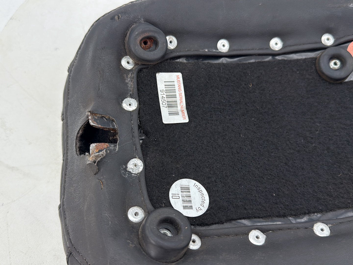 2012 Harley Dyna Fat Bob FXDF 103 OEM Rear Passenger Pillion Seat