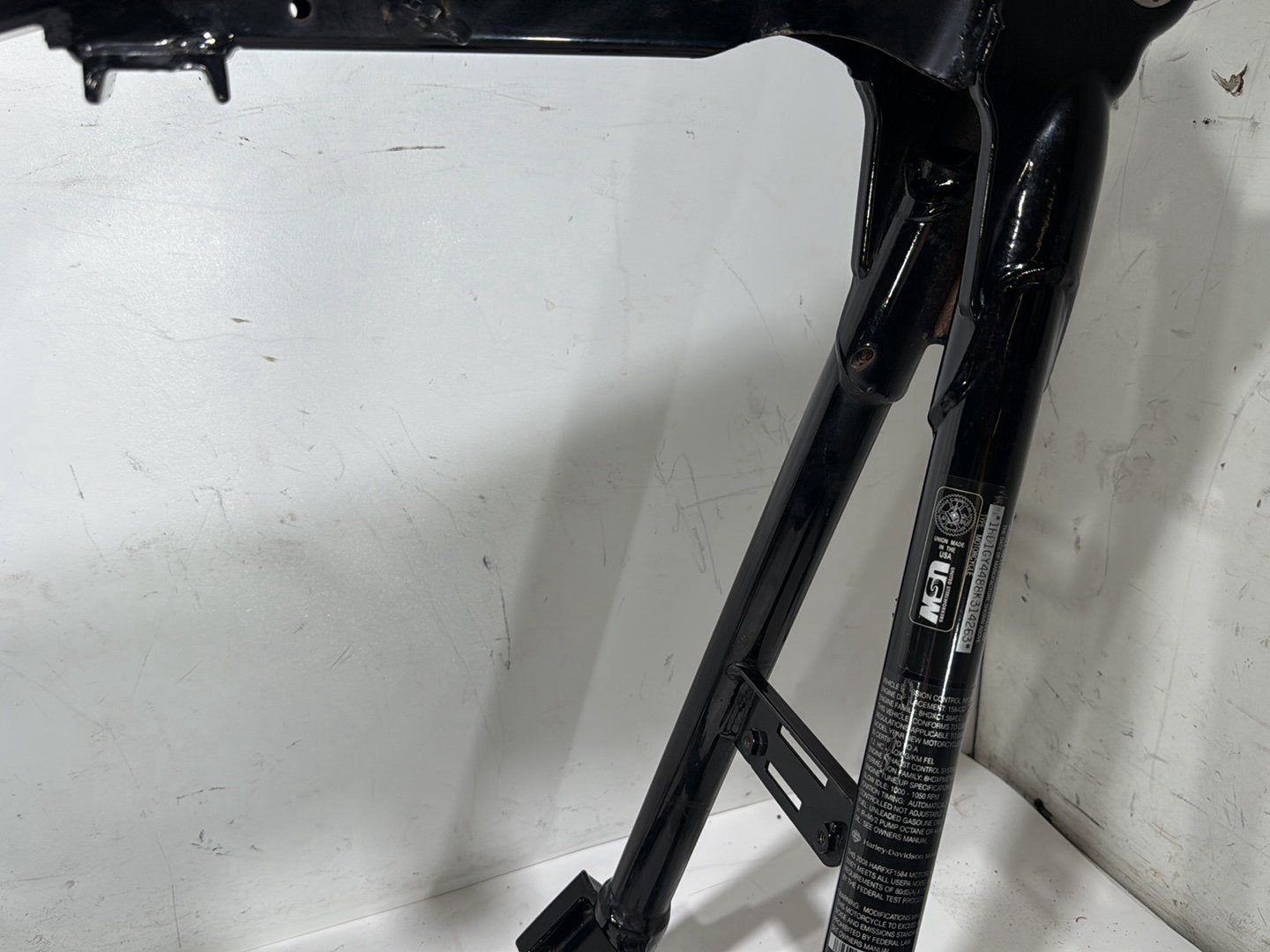 2008 Harley Dyna Fat Bob FXDF OEM Body Main Frame Chassis 29 degree rake CLN CLR
