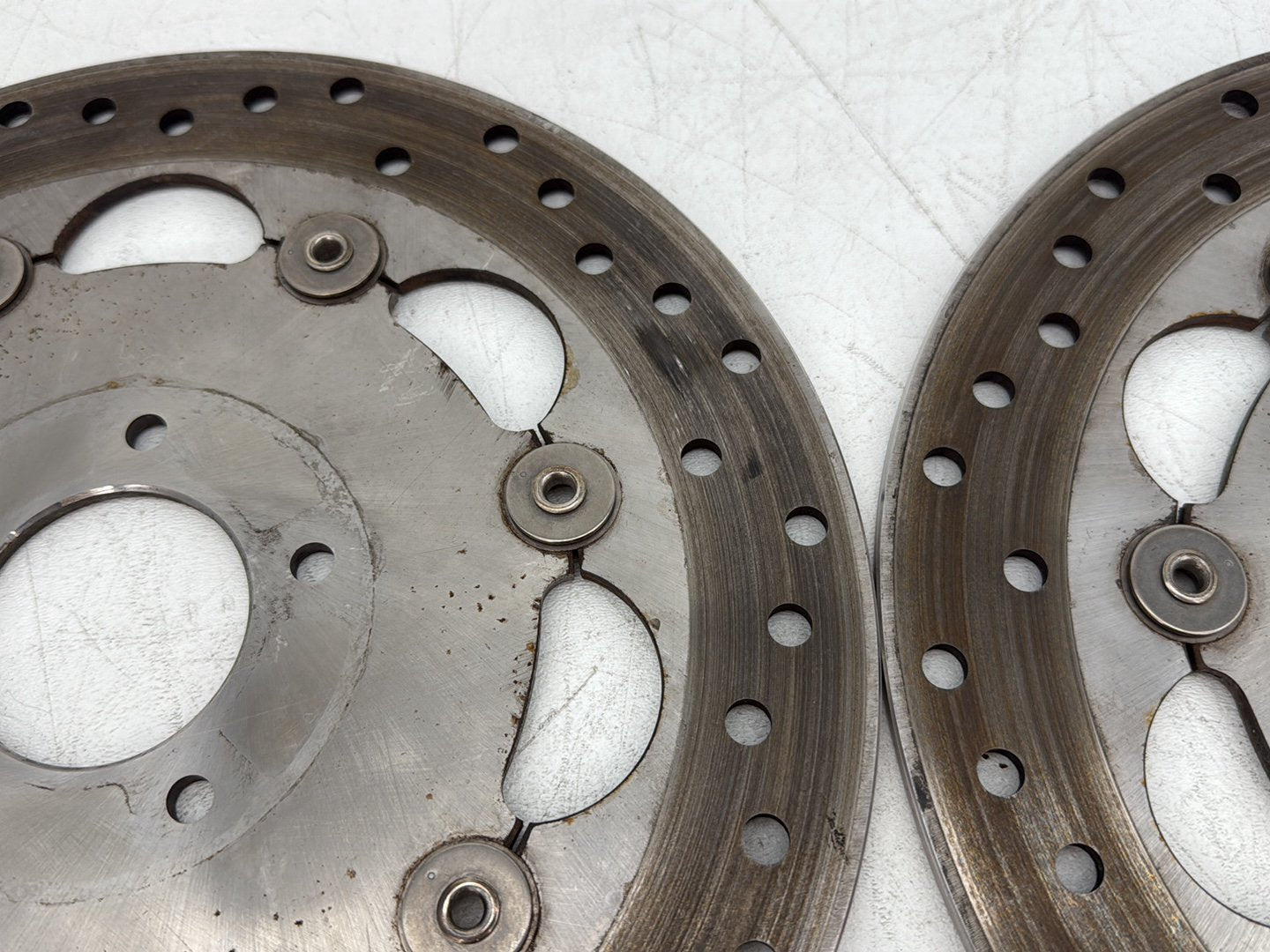 2010 Harley Dyna Fat Bob FXDF OEM Front Brake Rotors Disc Pair