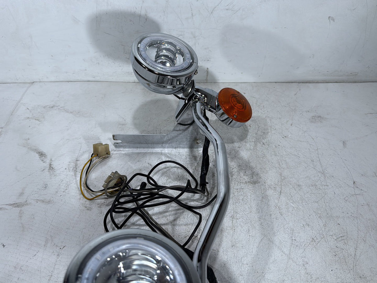 1992 Harley Electra Glide Touring OEM Front Turn Signal Indicators Aux Light Bar