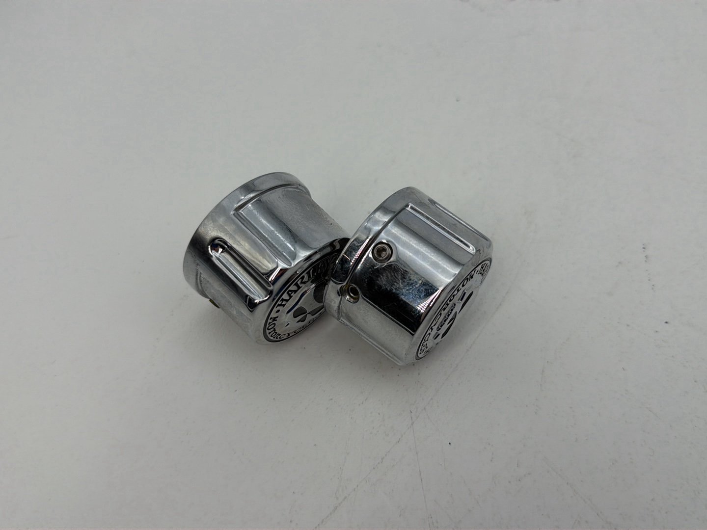 1986 - 1998 Harley-Davidson Softail Heritage Classic Front Wheel Axle Nut Covers Caps 43163-08A