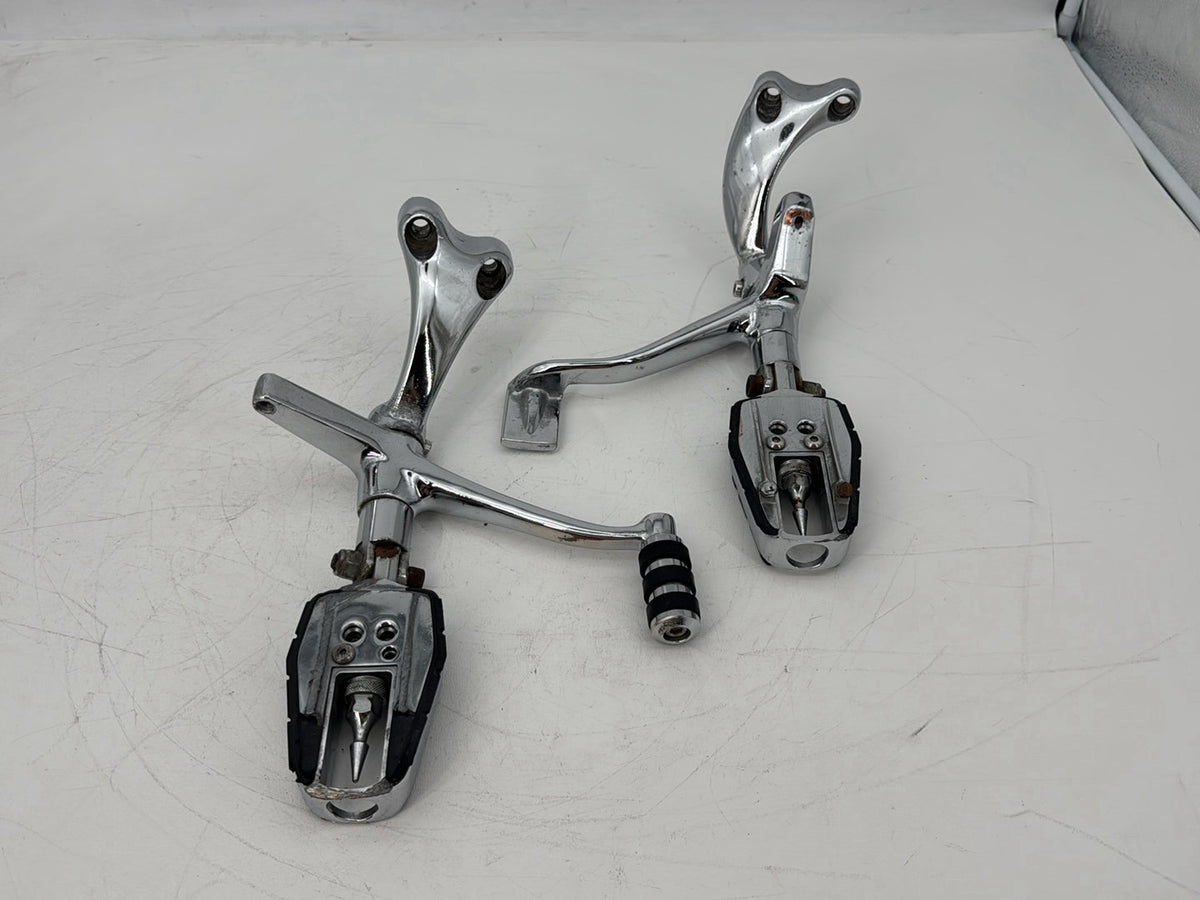 09 Harley Sportster 1200 Low Left Right Foot Brake Control Pegs Kuryakyn Zombie
