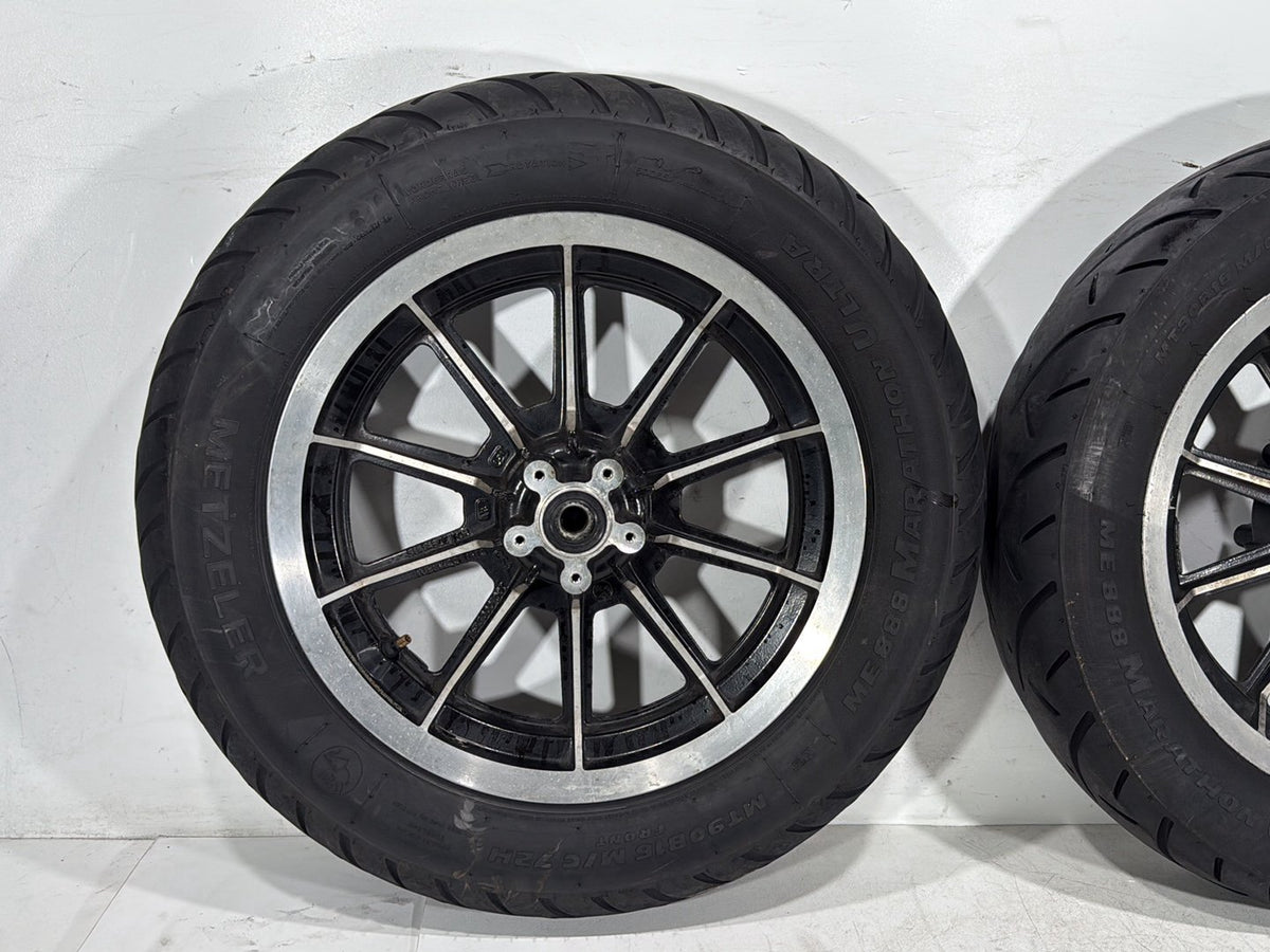 92 Harley Electra Glide Touring Classic Front & Rear Wheel Rim Tire MT90B16 16"