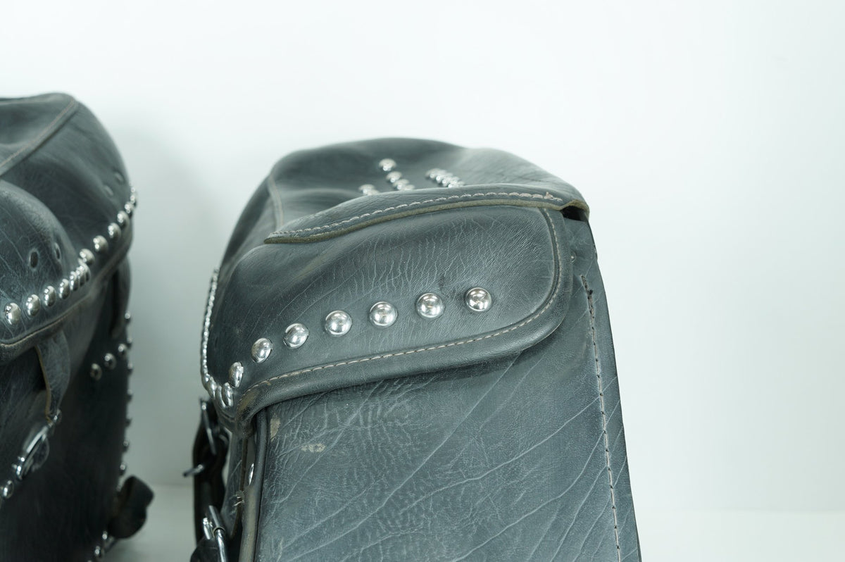 2008 Harley Softail Heritage Classic Rear Left Right Saddlebags Luggage Leather