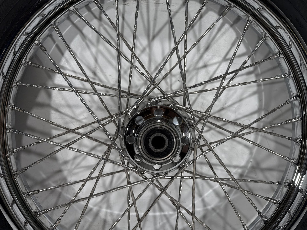2003 Harley Softail Deuce FXSTDI OEM Front Wheel Rim Tire Spoked 90/80-21 21"
