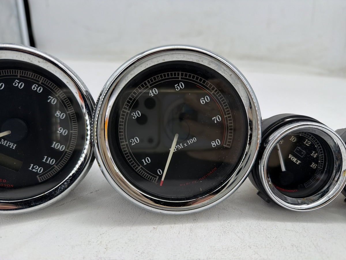 2001 Harley Electra Glide Touring OEM Air Oil Volt Fuel Tacho Speedo Gauges 68K