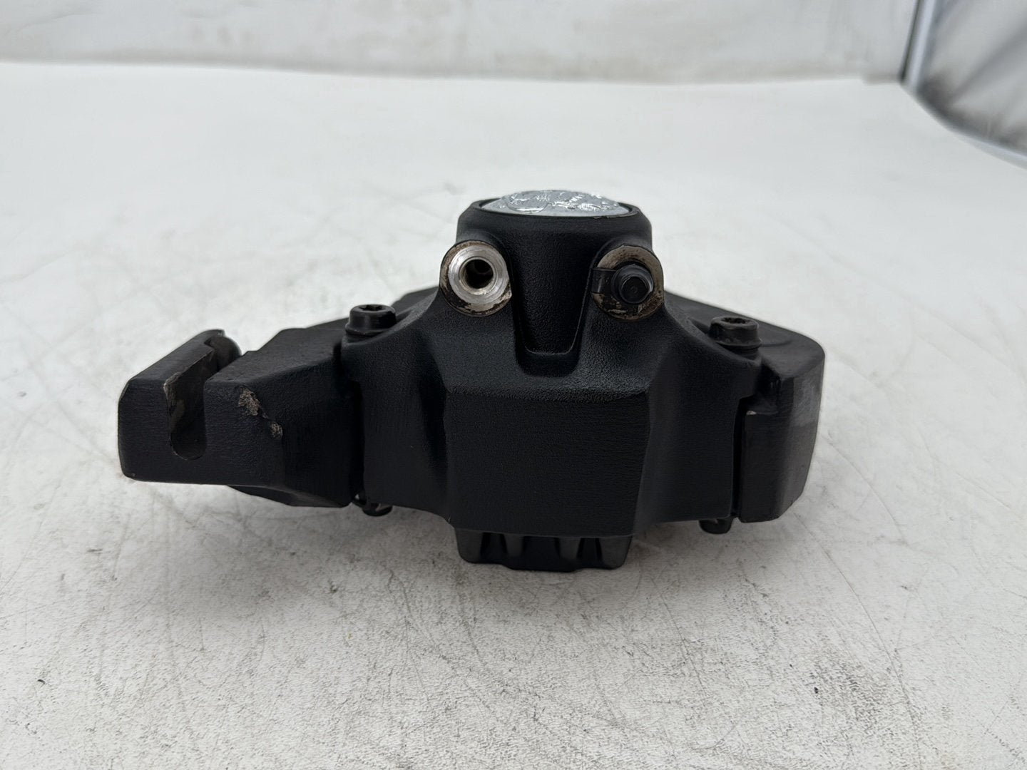 97 Harley Softail Fat Boy FLSTF Rear Back Brake Caliper w/ Bracket Eagle Spirit