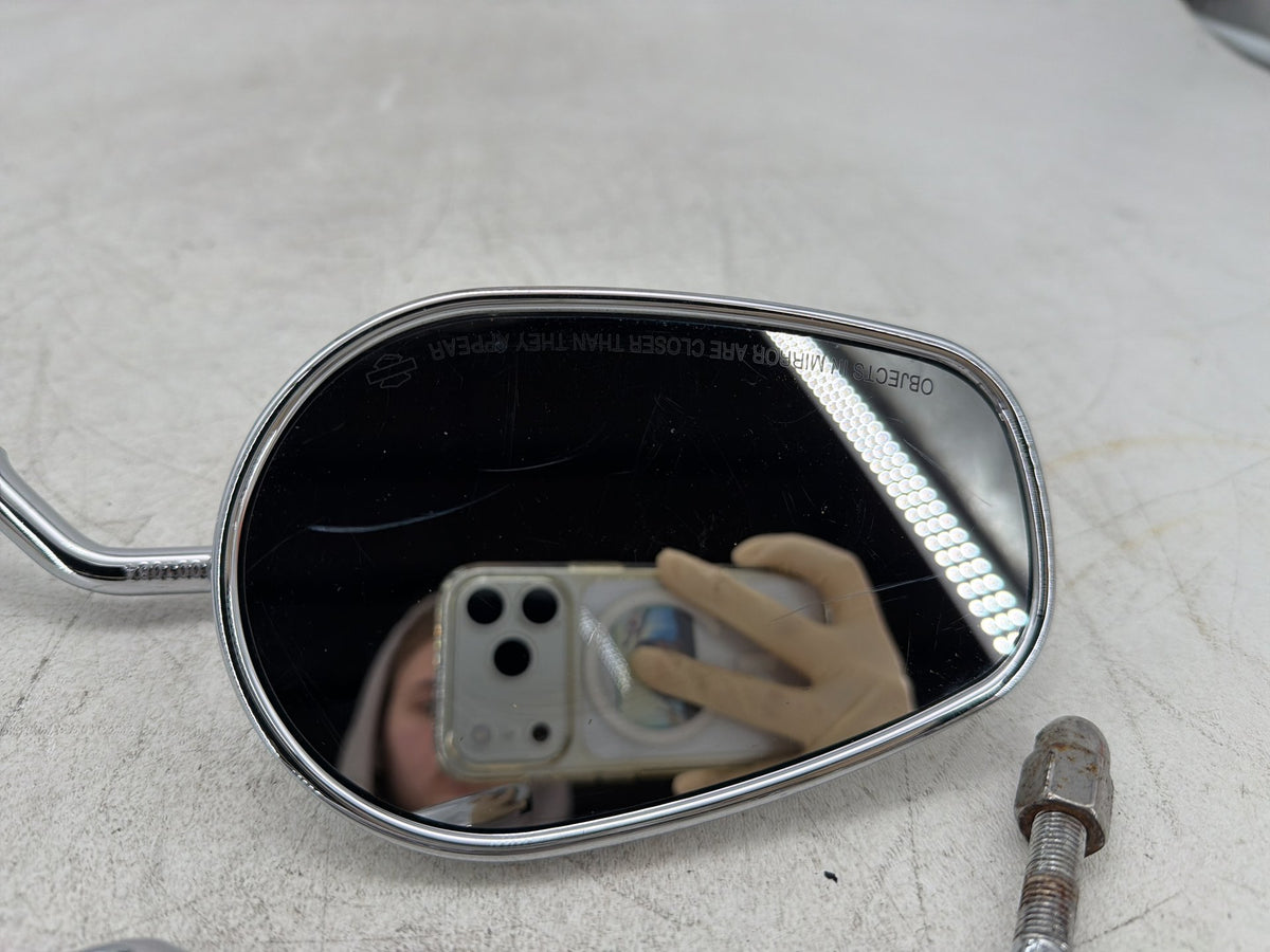 2001 Harley Fat Boy Softail FLSTF OEM Left Right Rear View Mirror 91840-03B