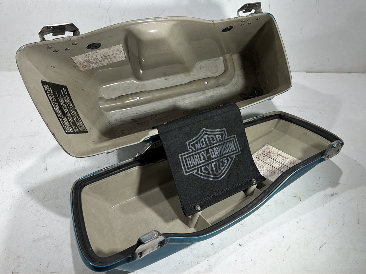 94 Harley Electra Glide Touring Classic Left 1 Saddlebag Luggage NO Key CRACKED