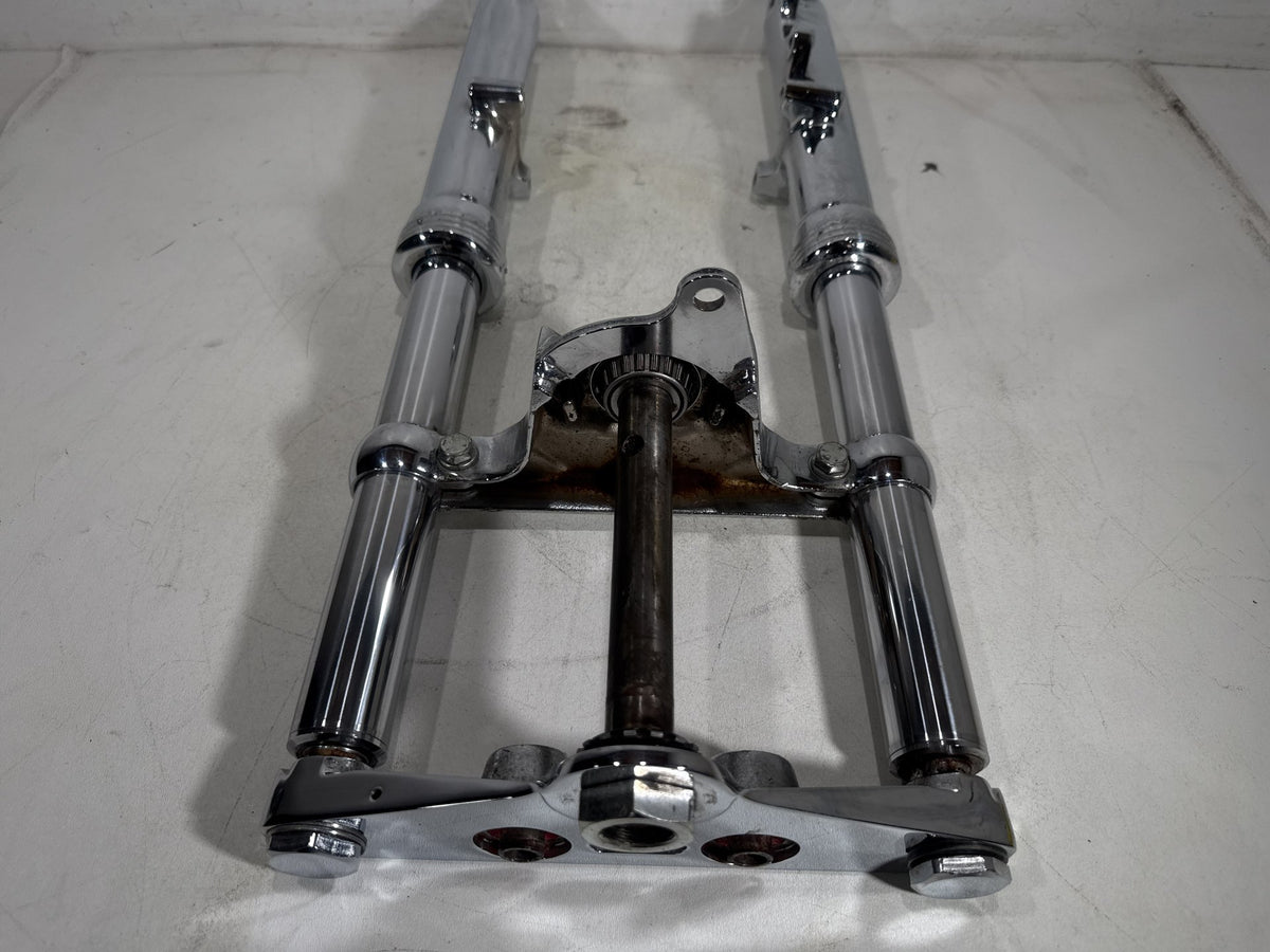 1994 Harley Softail Custom OEM Front Triple Tree Set & LH RH Fork Legs Sliders