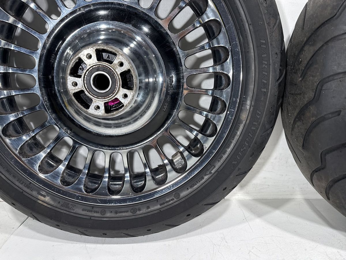 2012 Harley Electra Glide Touring Ultra OEM Front & Rear Wheel Rim Tire 16" 17"