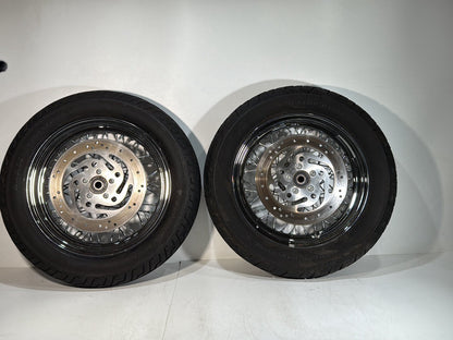 1999 - 2006 Harley-Davidson Softail Heritage Front Rear Wheel Rim Tire Spoked 40700-05 , 42947-06