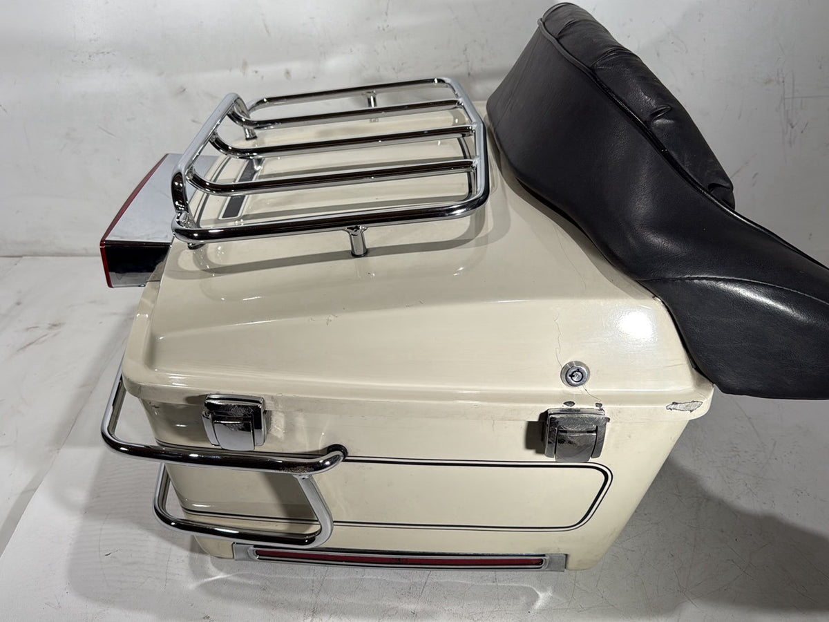 92 Harley Electra Glide Touring Classic OEM Pass Backrest Tour Pak Luggage NOKey