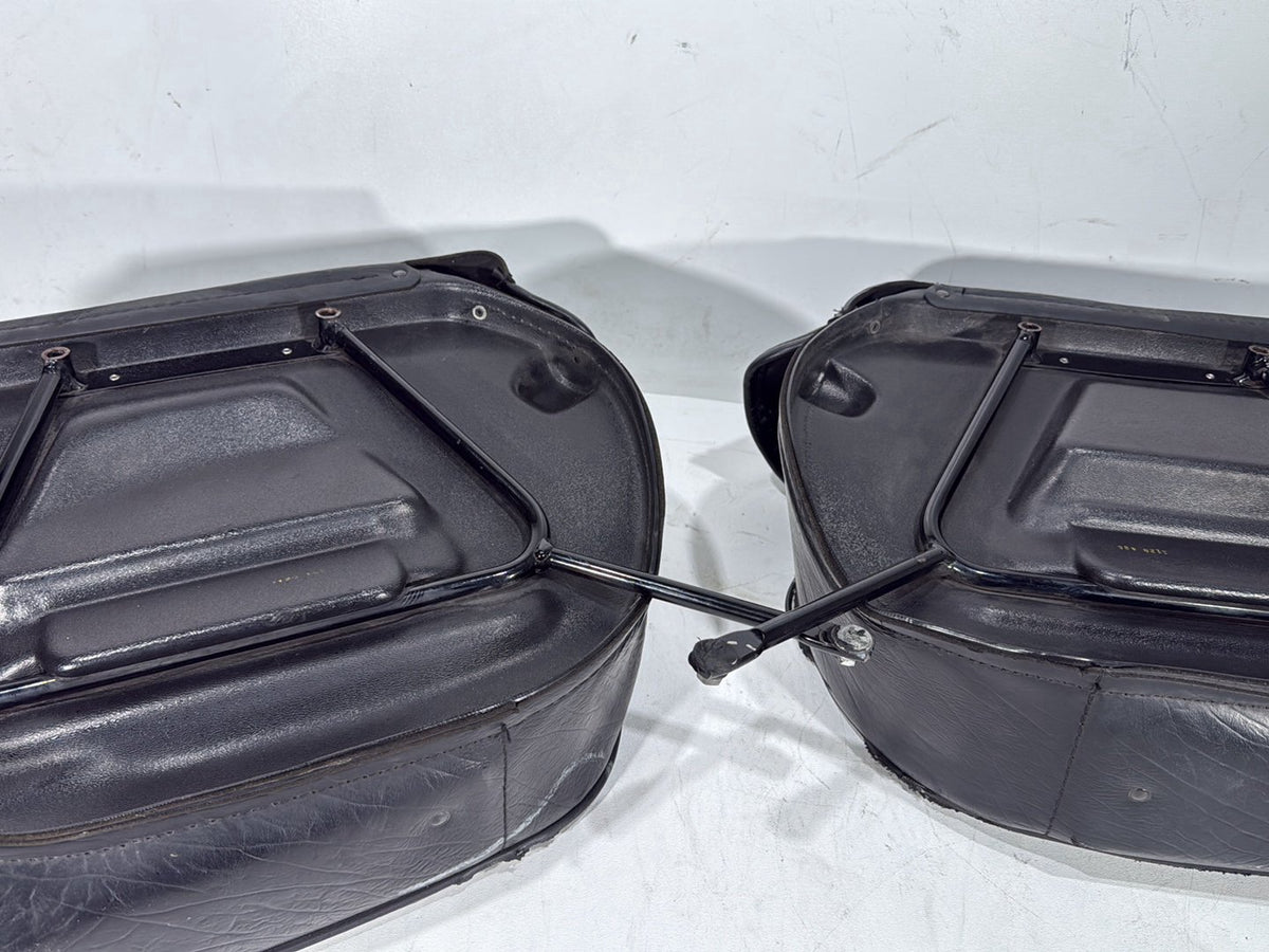 1997 Harley Softail Fat Boy FLSTF OEM Rear Left Right Saddlebags Luggage Leather