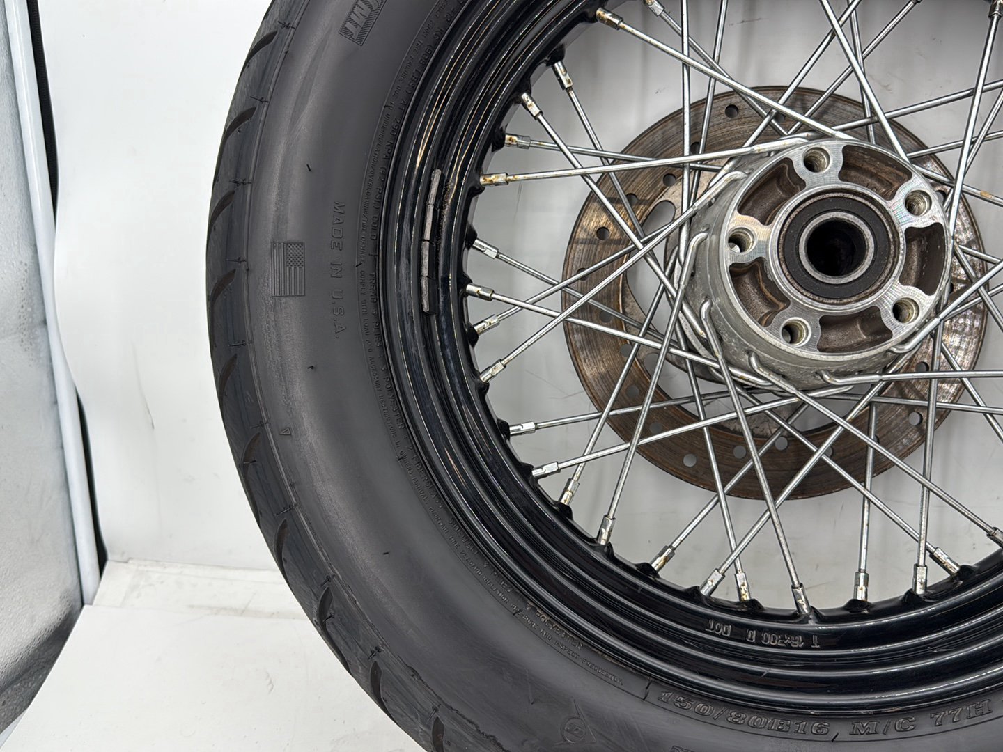2013 Harley Forty-Eight Sportster 1200X OEM Rear Wheel Rim Tire Spoked