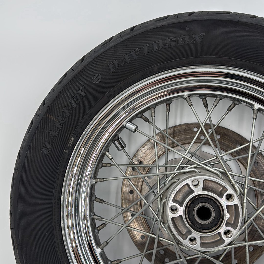 1991 - 2003 Harley-Davidson Sportster Base 1200 Rear Wheel Rim Tire Spoked  	40975-05A