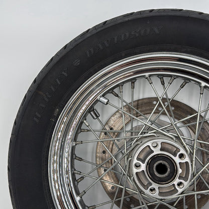 1991 - 2003 Harley-Davidson Sportster Base 1200 Rear Wheel Rim Tire Spoked  	40975-05A