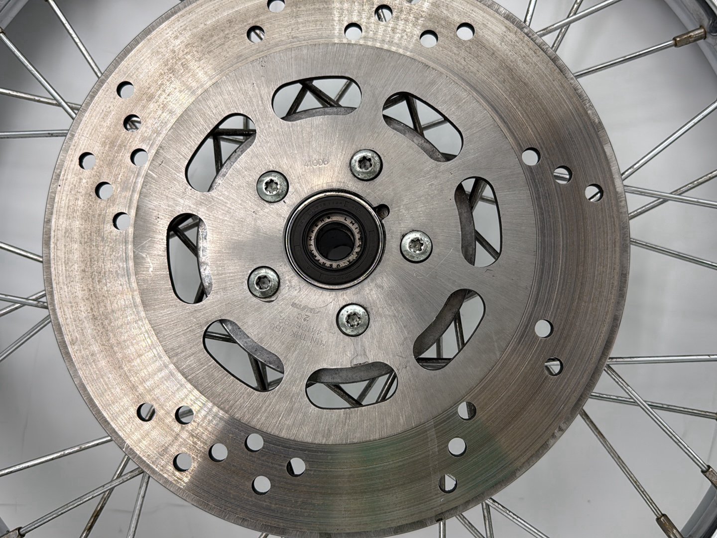 1993 Harley Sportster XLH883H Hugger 883 OEM Front Wheel Rim Tire Spoked