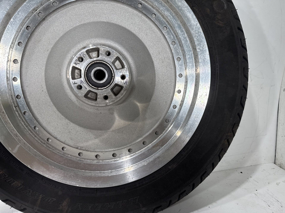 2002 Harley Heritage Softail Classic FLSTC OEM Front & Rear Wheel Rim Tire 16"