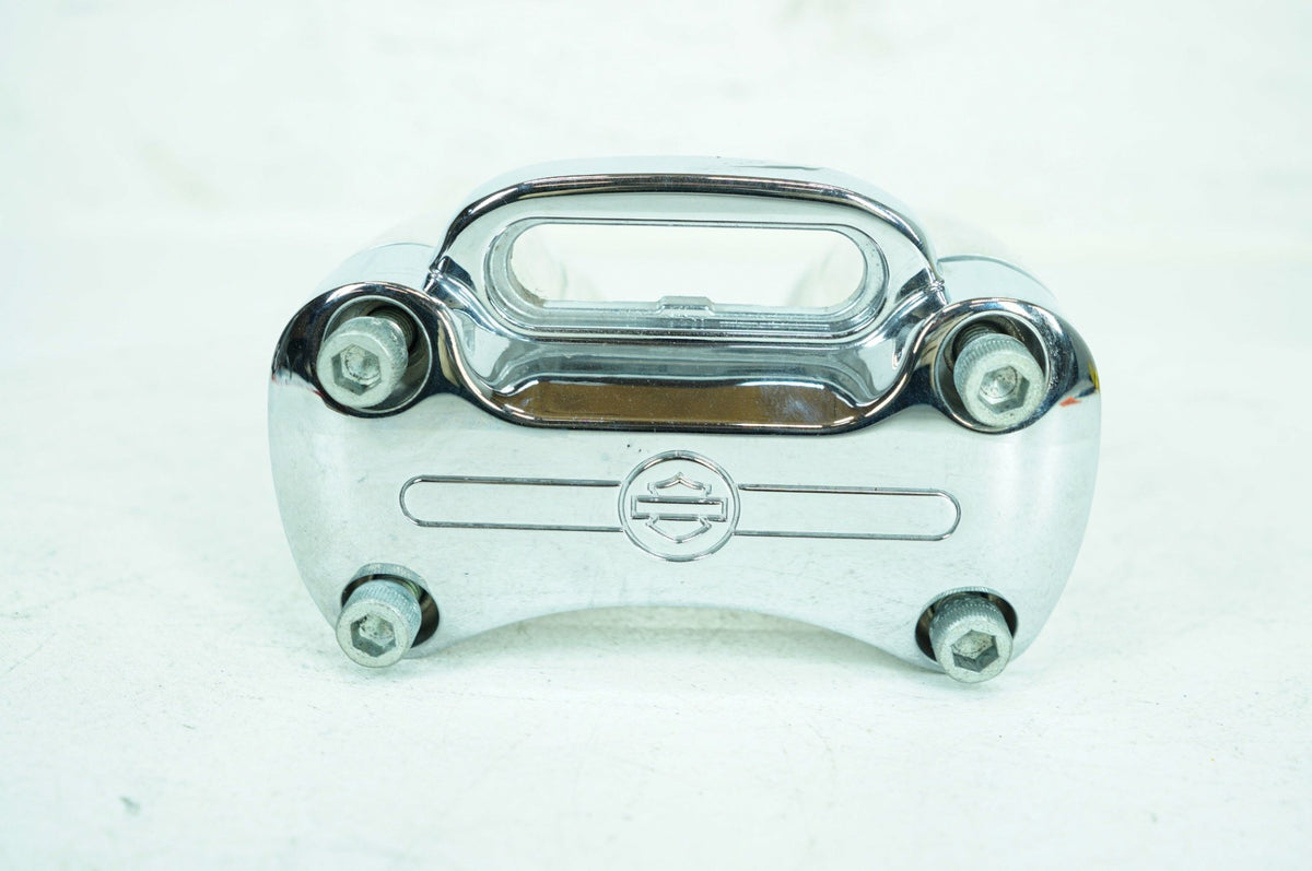 2008 Harley Dyna FXDL Low Rider OEM Front Handlebar Riser Top Clamp Chrome