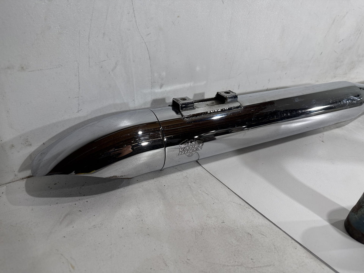 06 Harley Road King Touring Custom Exhaust Header Pipes Vance & Hines Scratched