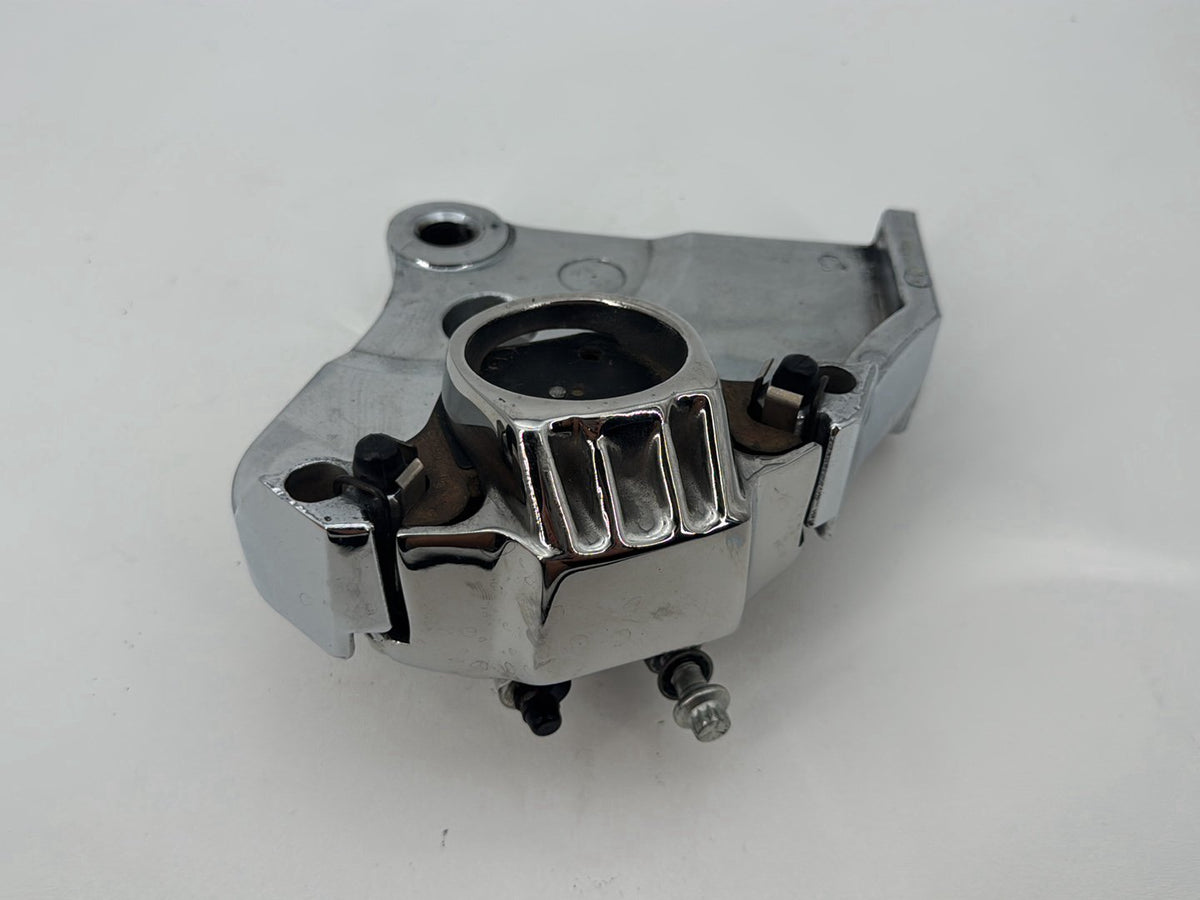 1999 Harley Dyna FXDWG Wide Glide OEM Rear Back Brake Caliper w/ Bracket CHROME