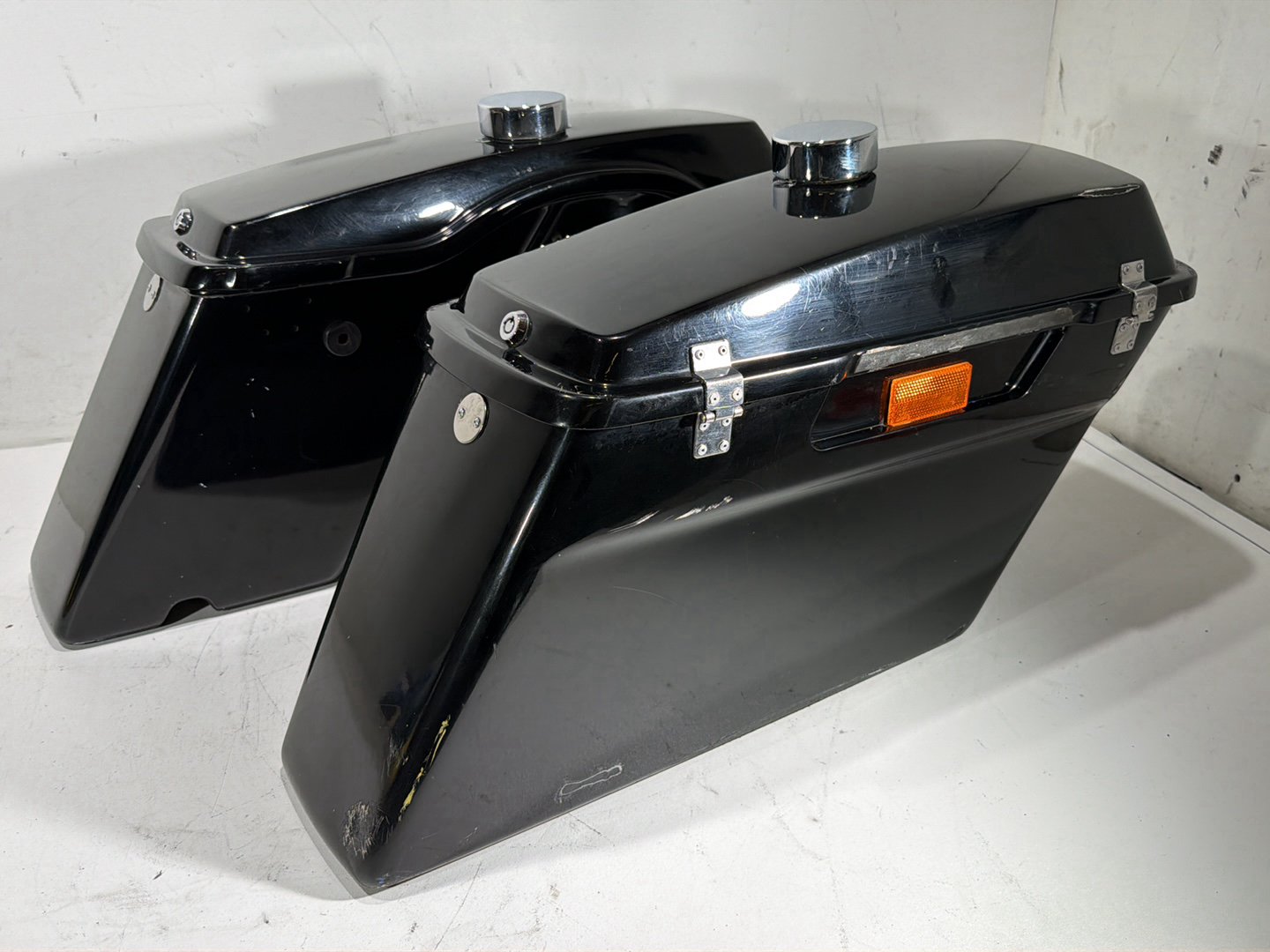 2009 Harley Road King Touring Police OEM Left Right Saddlebags Luggage NOKey