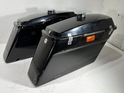 2009 Harley Road King Touring Police OEM Left Right Saddlebags Luggage NOKey