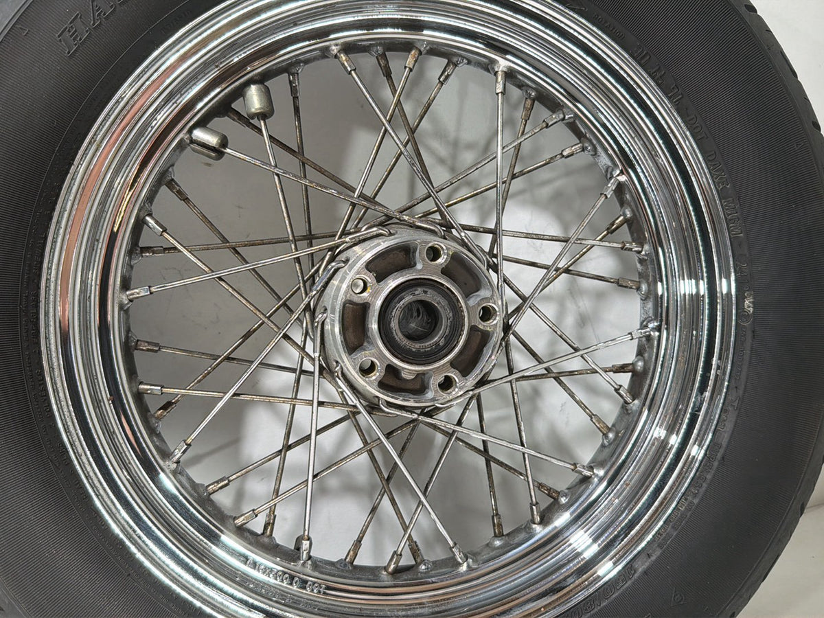 2005 Harley Sportster 1200 XL1200R OEM Front Rear Wheel Rim Tire Spoked 16" 19"