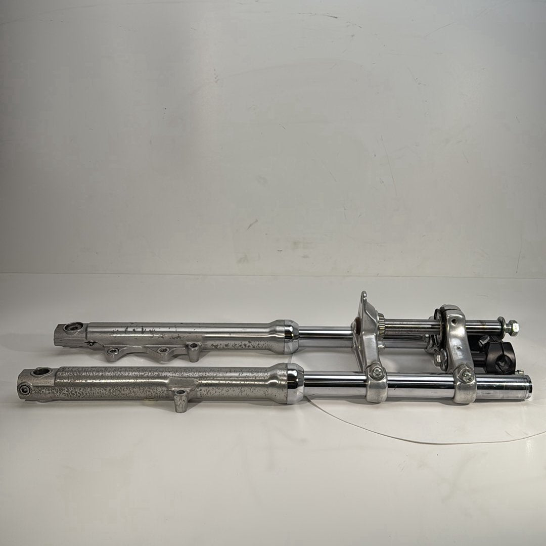 1986 - 2003 Harley-Davidson Sportster Hugger 883 Front Triple Tree Set & LH RH Fork Legs Sliders  	45563-87