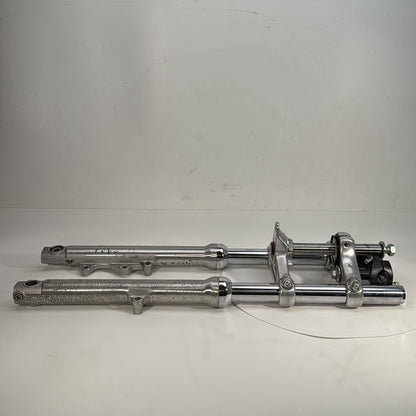 1986 - 2003 Harley-Davidson Sportster Hugger 883 Front Triple Tree Set & LH RH Fork Legs Sliders  	45563-87